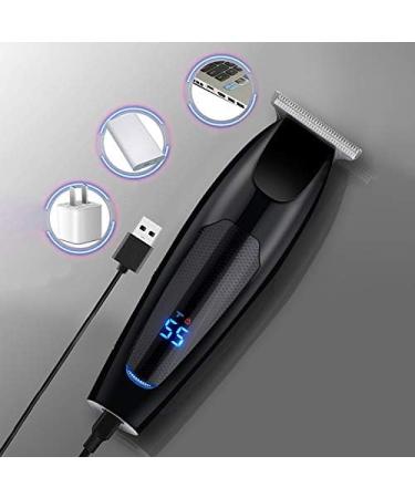 Aiwjeakh Electric Hair Clipper USB Rechargeable Professional Hair Barber Haircutter LED Display Digital with 5 Limit Combs - Buy Online on GoSupps.com