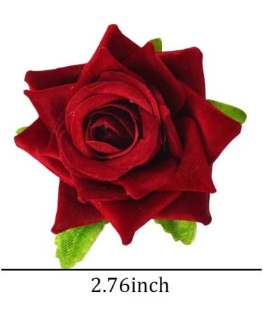 Red Rose Hair Clip for Women Flower Hair Accessories Wedding Hair Pins for Bride Hair Flowers for Girls Bridesmaid Hair Pieces for Women Wedding Hair Flowers Clips Floral Hair Barrettes for Women - Buy Online on GoSupps.com