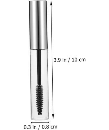 FOMIYES 10pcs Mascara Empty Tube Creme Makeup Multi- Use Mascara Tubes Lip Gloss Bottle Silver Plastic - Buy Online on GoSupps.com