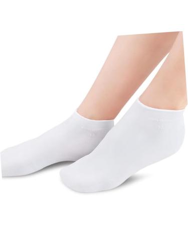 Healeved 3 Pairs Gel Socks Footies Socks for Women Lined Socks Lotion Socks Anti Cracking Foot Socks High Heel Protectors Socks for Heels Spa Socks Cracked Women's Invisible Sebs Stocking 16.5x8.5cm - Buy Online on GoSupps.com