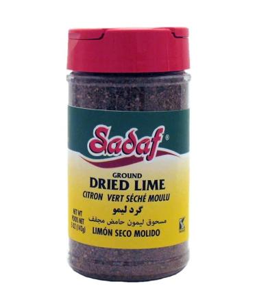 Sadaf Ground Dried Lime 5 oz. - Dried Lime Powder for Cooking - Limu Omani - Real limes dried and ground - Ideal for Seasoning your Dishes - Lime grounded Dried Lime 5 Ounce (Pack of 1)