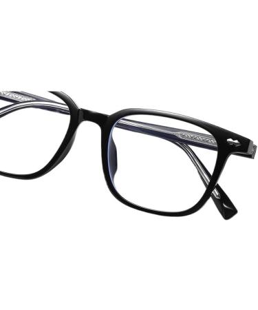 Large TR Frame Reading Glasses +0.50 | Anti Blue Light & Eyestrain | Square Flat Light Mirror Eyeglasses for Computer Use - International Shipping - Buy Online on GoSupps.com