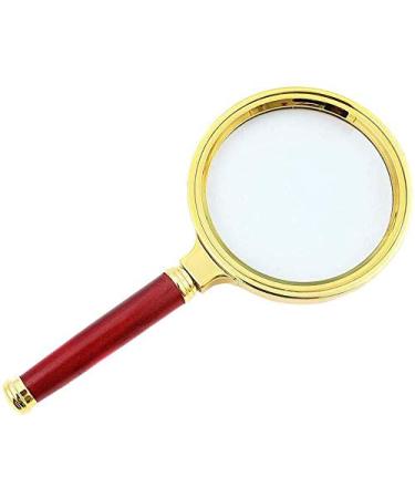Magnifying Glasses Educational Hobby Magnifiers Portable Detachable Ultra-Clear Handheld Reading Magnifying Glass with Wiping Mirror Cloth Designed for The Elderly Group Students Comfortable