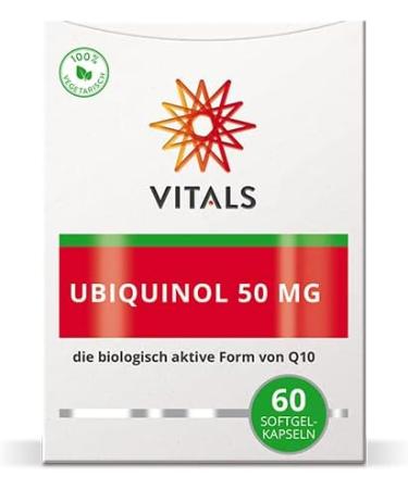 Buy Vitals Ubiquinol 50mg - 60 Vegetarian Softgel Capsules from Kaneka | Best Q10 Supplement for Optimal Bioavailability - Buy Online on GoSupps.com