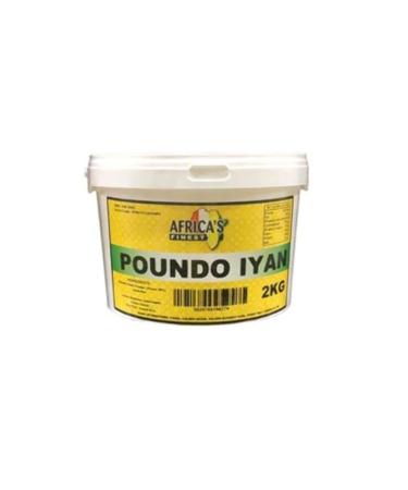 Africa's Finest Poundo Iyan 2kg Box of 1-Fd