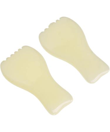2-Piece Resin Gua Sha Plate Facial Massager | Home Salon Smoothing Skin Scraping Board - Buy Online on GoSupps.com