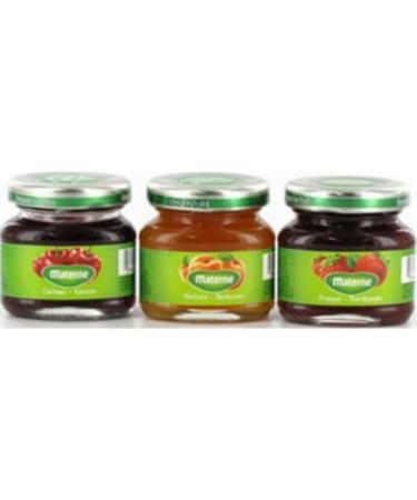 Materne Jam Trio Miniature Cherry Apricot Strawberry 3x50g (set of 8)