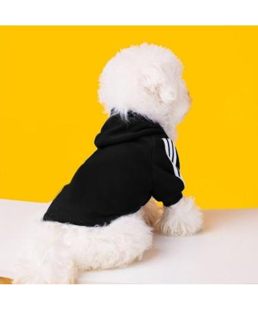 Ducomi Dog Sweater with Hood - Warm & Soft Pet Clothing for All Breeds | Black 3XL Size - Buy Online on GoSupps.com