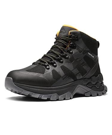 NORTIV 8 Polar Bear Series Men's Extra Grip Waterproof Trekking Hiking Boots 13 Black