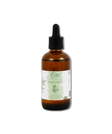 Cold Pressed Organic Pure Castor Oil 100 ml Glass Bottle with Pipette Vegan BP Grade Hexane Free Non-GMO