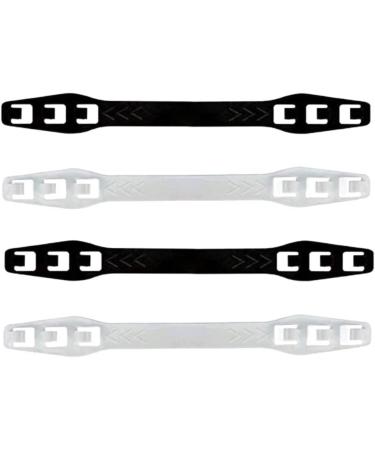 8 PCS Adjustable Mask Holder Strap - 3-Level Extension in White & Black | Comfortable & Convenient - Buy Online on GoSupps.com