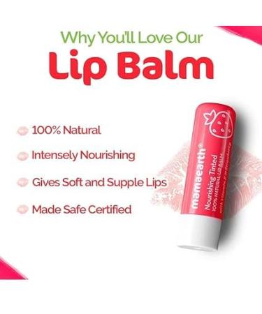 Buy Strawberry Vitamin E Lip Balm - 12-Hour Moisturization Naturally Tinted - 4g Worldwide Shipping - Buy Online on GoSupps.com
