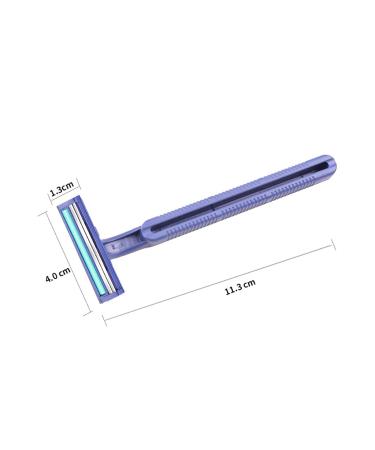 10pcs Disposable Stainless Steel Razors - High-End Double Edge Razors with Anti-Slip Handle for Men & Barbers | International Shipping - Buy Online on GoSupps.com