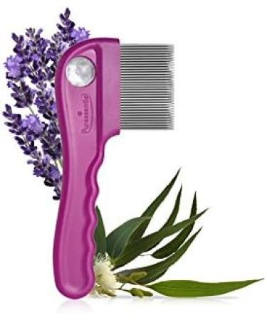 Puressentiel Anti Lice Tri Expert Comb Combatting and detection of lice - Triple row of teeth Triple Efficacy - Headlice larvae and nits removal - Stainless steel Magnifying glass - All hair types 1 Unit (Lot de 1) - Buy Online on GoSupps.com