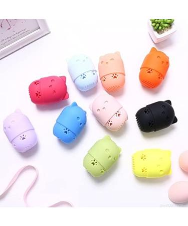 Makeup Sponge Portable Sponge Puff Drying Cleaner Stand Box Soft Silicone Foundation Makeup Brush Sponge Cleaning Tool Cosmetic Puff Holder Makeup Sponge Holder(8) - Buy Online on GoSupps.com