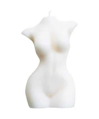 Candle Women Body Female Torso Vegan Soy Wax Scented Candle Relaxation Women Candle Body (Milky) Boxwizard6vp1oh4b08-10118349