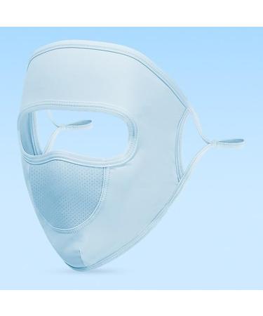 NAERTFD Full Face Sun Protection Mask for Women | Breathable Ice-Porridge Veil | Summer Outdoor Sports Gear - Basic Gray - Buy Online on GoSupps.com