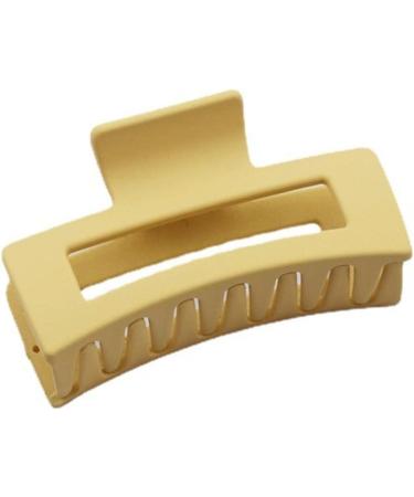 Hollow Frosted Square Grab Clip 8.5cm Medium Hair Clip Sweet Beauty Shark Clip (Set Of 8) Claw Clips For Thick Hair 8PC - Buy Online on GoSupps.com