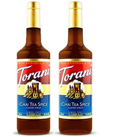 Torani Chai Tea Spice Flavour Syrup 750ml bottle 2 Pack
