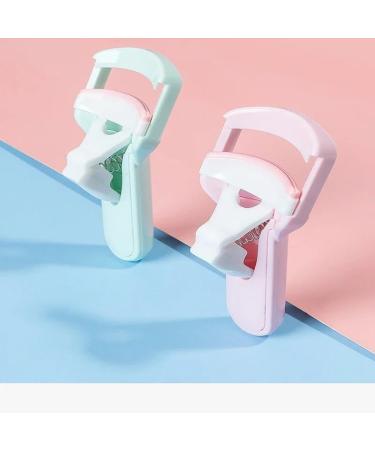 Effortless Lash Curler: Instant Eye-Opening Effect Easy-to-Use Eyelash Curling Tool-Design for Home & Travel(Green-1PC) - Buy Online on GoSupps.com