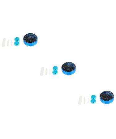Healvian 3st contact lens container Storage organizer container for contact lenses container suitcase kit blue holder for eye care lensing tool invisible suite glasses case