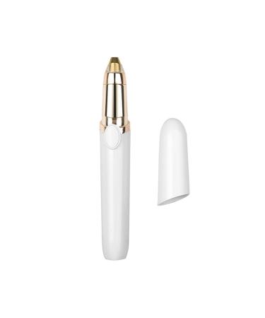 UNbit Eyebrow Trimmer Profissional Electric Eyebrow Trimmer Women Mini Epilator Instant Painless Face Brows Hair Remover Shaver Portable Razors Trimmer (Color : Bianco)
