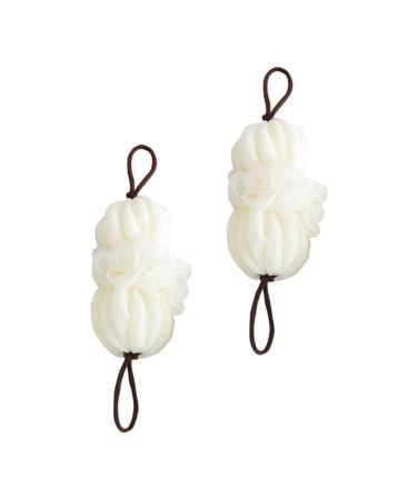 Healeved 2pcs Bath Ball Bath Flower Towel Shower Ball for Women Men Body Loofah for Women Sensitive Skin Bathroom Accessories Shower Loufah Sponge Loofah Puff Pe Cute Loofah Net Man