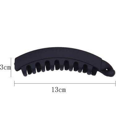 Tadipri 6 Pieces Banana Clips Hair Hair Clips for Women Acrylic Ponytail Clips (Blue Black Wine Red Orange Pink Grey) - Buy Online on GoSupps.com