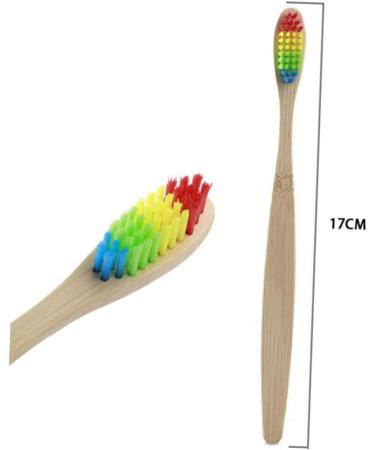 FRCOLOR 4pcs Adult Toothbrush Set - Eco-Friendly Colorful Travel-Friendly Oral Care - Degradable & Effective Bristles - Buy Online on GoSupps.com