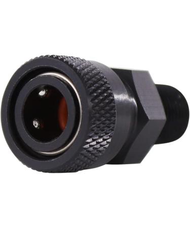 Universal 1/8'' NPT Male Thread to 8MM Female Quick-Disconnect Connector Adapter  Black Zinc Plated Copper  PCP Paintball Charging Fittings with Sealing O-Ring 1/8 NPT Male to 8mm Female - Buy Online on GoSupps.com