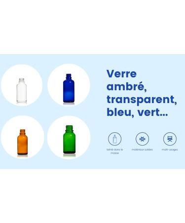 6 x flacons vides en Verre ambr avec Bouchon - Contenance 250 ML - FLB250 - Buy Online on GoSupps.com