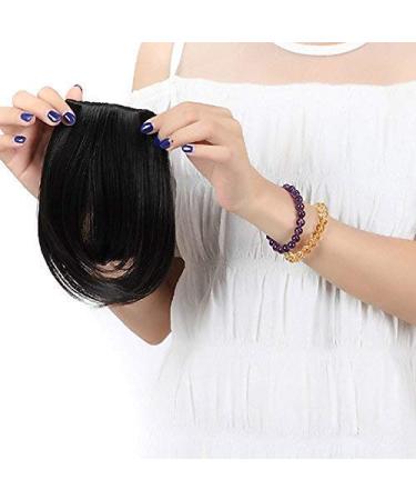 SEGO Clip-in Pony Hairpiece Extensions - Natural Black Fringe Bangs One Piece Hair Extension | Realistic Look for Effortless Style - Buy Online on GoSupps.com