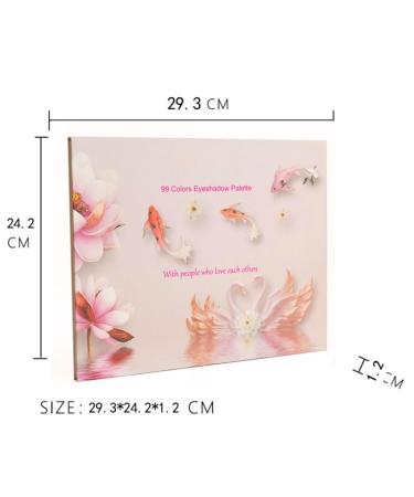 99 Colors Shimmer Eyeshadow Palette - Highly Pigmented Matte & Glitter Waterproof Makeup for Stunning Looks - Buy Online on GoSupps.com