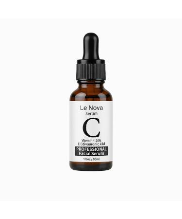Le Nova Vitamin C Serum for Face Brightening Anti-Aging Hydrating & Fragrance-Free Lightweight Serum for Sensitive Acne-Prone & Dry Skin With Hyaluronic Acid Aloe Vera & Vitamin E 1 fl oz - Buy Online on GoSupps.com