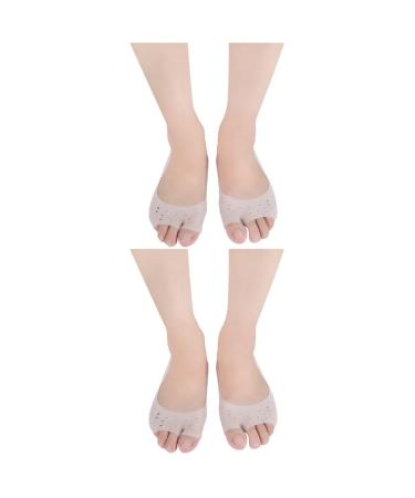 Lurrose 2 pieces Destes Decompression Breathable socks Laden socks & tights toe spreader bale rail smooth iron Open sock sock sock eversion protection Fischmaul socks Miss Weißx2Stk Mediumx2Pcs