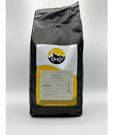 KURTT - Coffee beans - Coffee beans 1kg - Maya Classic - Chocolate - Spicy - Medium Roast - Coffee machine - Coffee machine - Coffee beans - coffee cups - 1000g