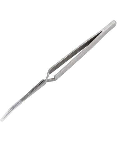 Precision Stainless Steel Tweezers for Soldering - SMD Cross Locking & Fine Curved Tips - Ideal for Electronics & Craft - Buy Online on GoSupps.com