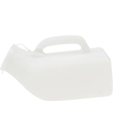 1200 ML Male Urinal with Cap Reusable Plastic Men Elderly Urinal Accessories for Home Elderly Urinal White - Buy Online on GoSupps.com