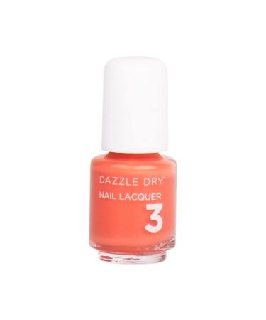 Dazzle Dry Nail Mini Lacquer (Step 3) - Oh My! - A bright melon full coverage cream. Full coverage cream. (0.17 fl oz)