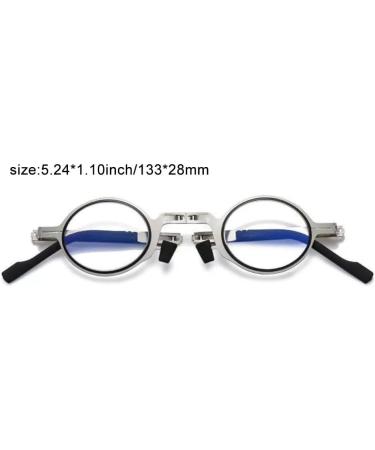 Limfer Portable Mini Blue Light Blocking Reading Glasses - Compact Folding Fashion Anti-UV Design for Men & Women - Buy Online on GoSupps.com