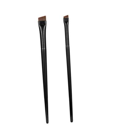 minkissy 3 Sets Eyeliner Brush Makeup Brush Women s Suits Cosmetology Kit Eyebrow Powder Kit Ladies Suits Ultra Thin Eye Liner Angled Eyeliner Brush Women Eyeliner Brush Eyes Wood Miss Tool