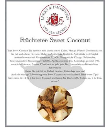 Lerbs & Hagedorn Sweet Coconut Fruit Tea 2 kg
