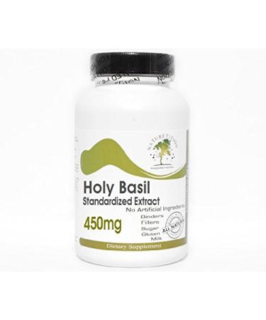 Holy Basil Standardized Extract 450mg 100 Capsules - No Additives Naturetition Supplements
