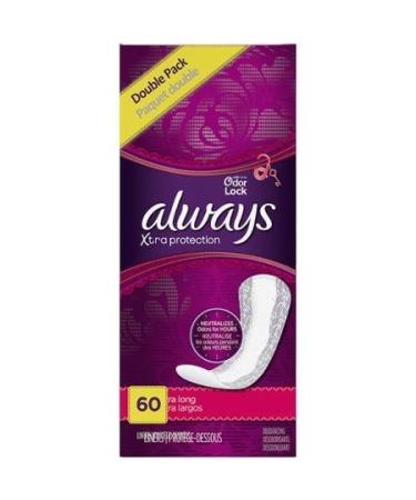 Always Dri Liners Xlong Unscntd 30 Ct (2Pk)