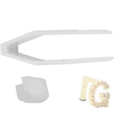 Plated Gold English Letter G Braces - Perfect for Cosplay Festivals & Hip Hop Tooth Decoration - Buy Online on GoSupps.com