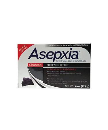 Asepxia Charcoal Acne Bar Soap 4 Oz 1 Each By Genomma Labs