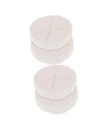 4 Sets Triangular Sponge Puff Wedge Makeup Sponge Loose Touch Makeup Portable Blender Makeup Puffs for Powder Emulsion Girls Face Dry Touch White