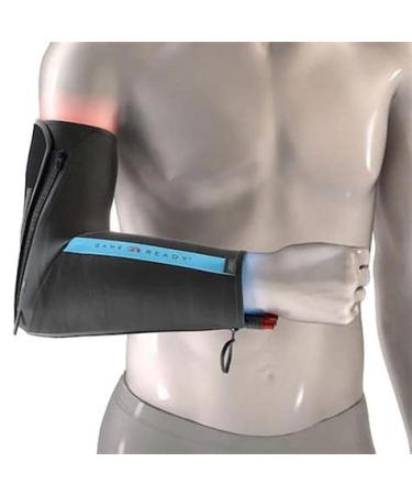 Game Ready Flexed Elbow Wrap (One Size) Active Cold Compression Therapy Medical Device Pre-Assembled Heat Exchanger and Disposable Sleeve Flexed Elbox Orientation Multiple Angles Universal Size