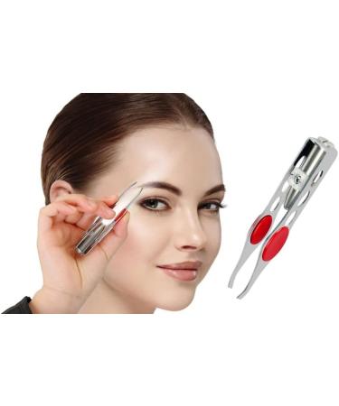 Professional tweezers with steel LED light for eyebrow and hair removal tweezers (2) - Buy Online on GoSupps.com