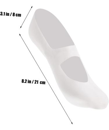 Mikinona 1 Pair Cracked Heel Socks Silicone Moisturizing Socks Cooling Heel Repair Socks Plantar Silicone Socks Heel Sleeves Arch Socks Compression White Beach Ballet Socks Men and Women - Buy Online on GoSupps.com